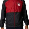 Jackets * | Columbia Men'S Oklahoma Sooners Black Clg Flash Forward Jacket