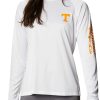 Shirts * | Columbia Women'S Tennessee Volunteers White Tidal Long Sleeve T-Shirt