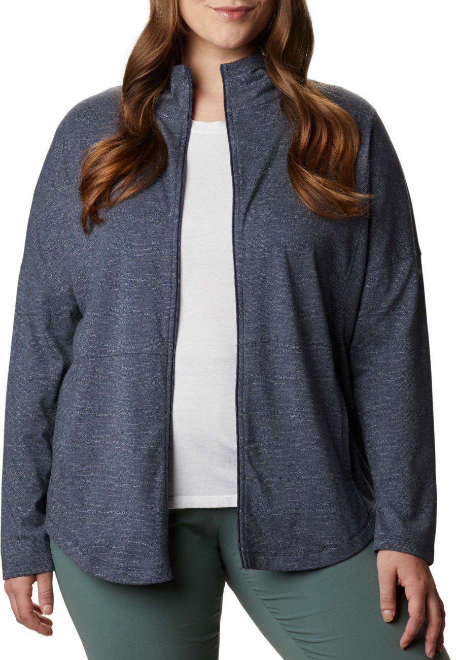 Sweatshirts * | Columbia Women'S Cades Cove Full Zip Hoodie Nocturnal