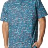 Shirts * | Columbia Men'S Brentyn Trail Ii Short Sleeve Shirt Deep Marine Dtty Disguise