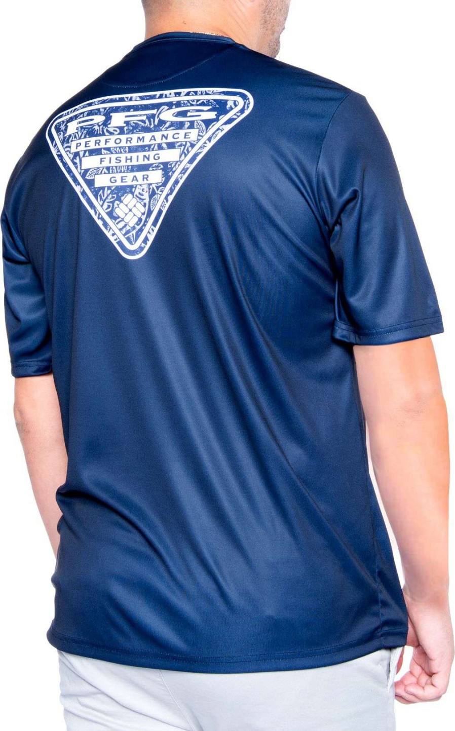 Shirts * | Columbia Men'S Dallas Cowboys Terminal Tackle Navy T-Shirt