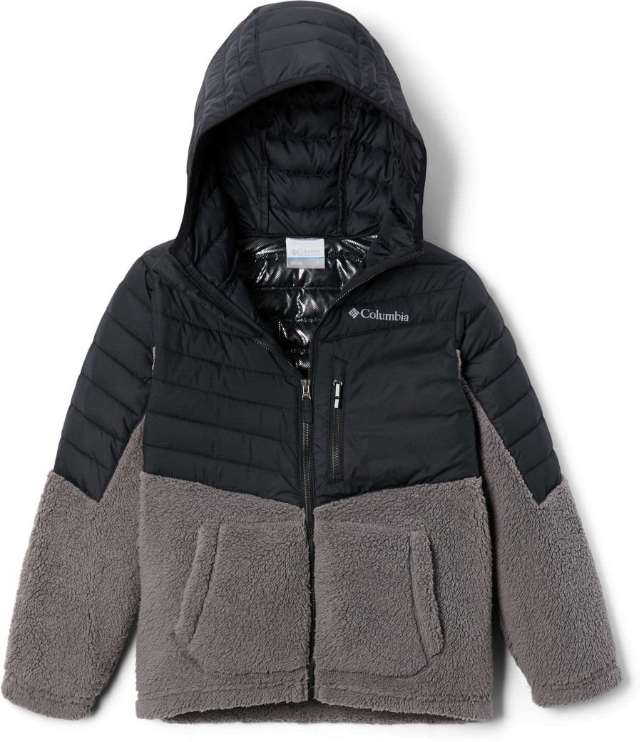 Jackets * | Columbia Boys' Powder Lite Novelty Hooded Jacket