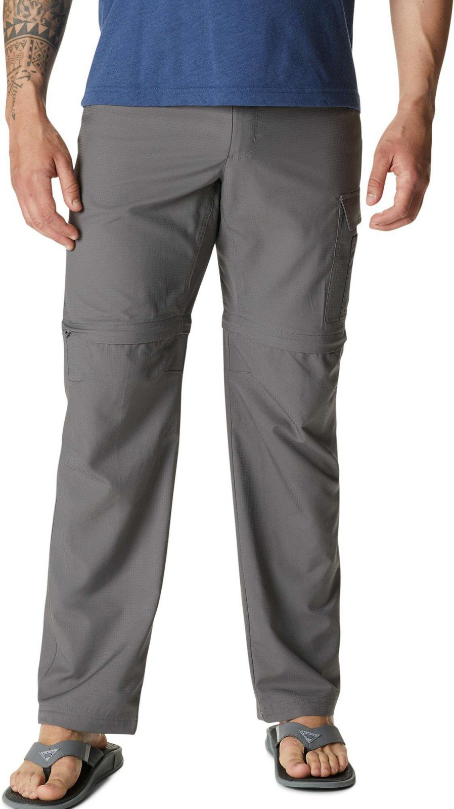 Pants * | Columbia Men'S Drift Guide Convertible Pant City Grey