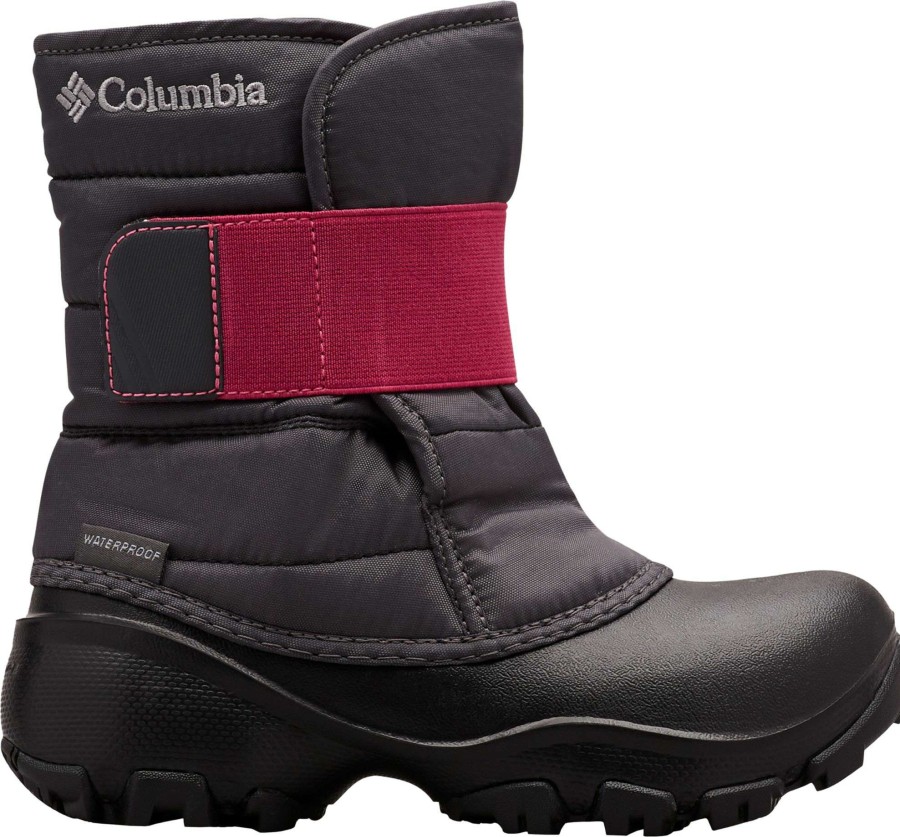 Boots * | Columbia Kids' Rope Tow Kruser 2 200G Waterproof Winter Boots For Boys' Dark Grey