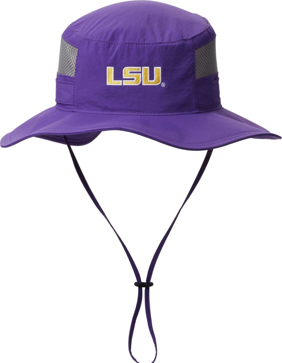 Hats * | Columbia Men'S Lsu Tigers Purple Bora Bora Booney Hat