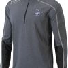 Jackets * | Columbia Men'S Colorado Rockies Black Shotgun 2.0 Quarter-Zip Shirt