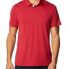 Shirts * | Columbia Men'S Oklahoma Sooners Crimson Tech Trail Polo