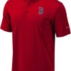 Shirts * | Columbia Men'S Boston Red Sox Red Drive Performance Polo