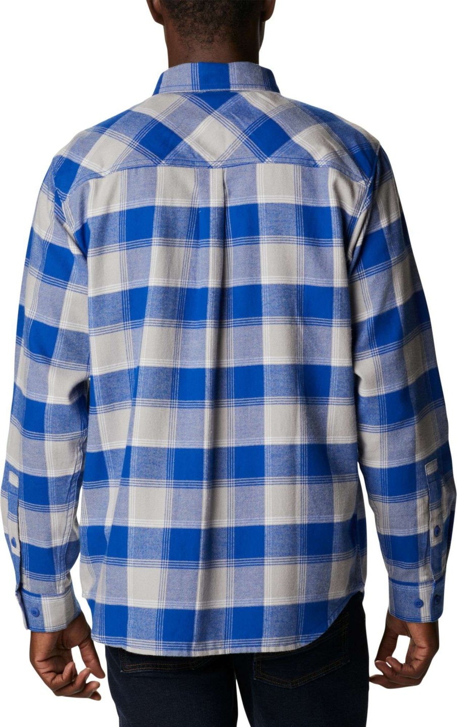 Shirts * | Columbia Men'S Kentucky Wildcats Blue Clg Flare Gun Flannel Long Sleeve Shirt