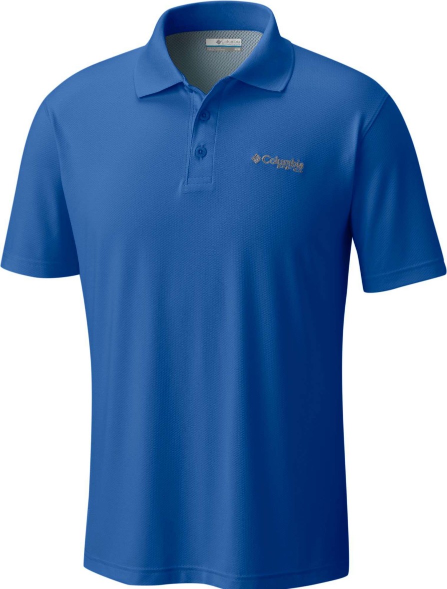 Shirts * | Columbia Men'S Skiff Cast Polo Vivid Blue