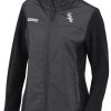 Jackets * | Columbia Women'S Chicago White Sox Black Full-Zip Fleece Jacket