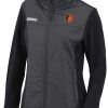 Jackets * | Columbia Women'S Baltimore Orioles Black Full-Zip Fleece Jacket