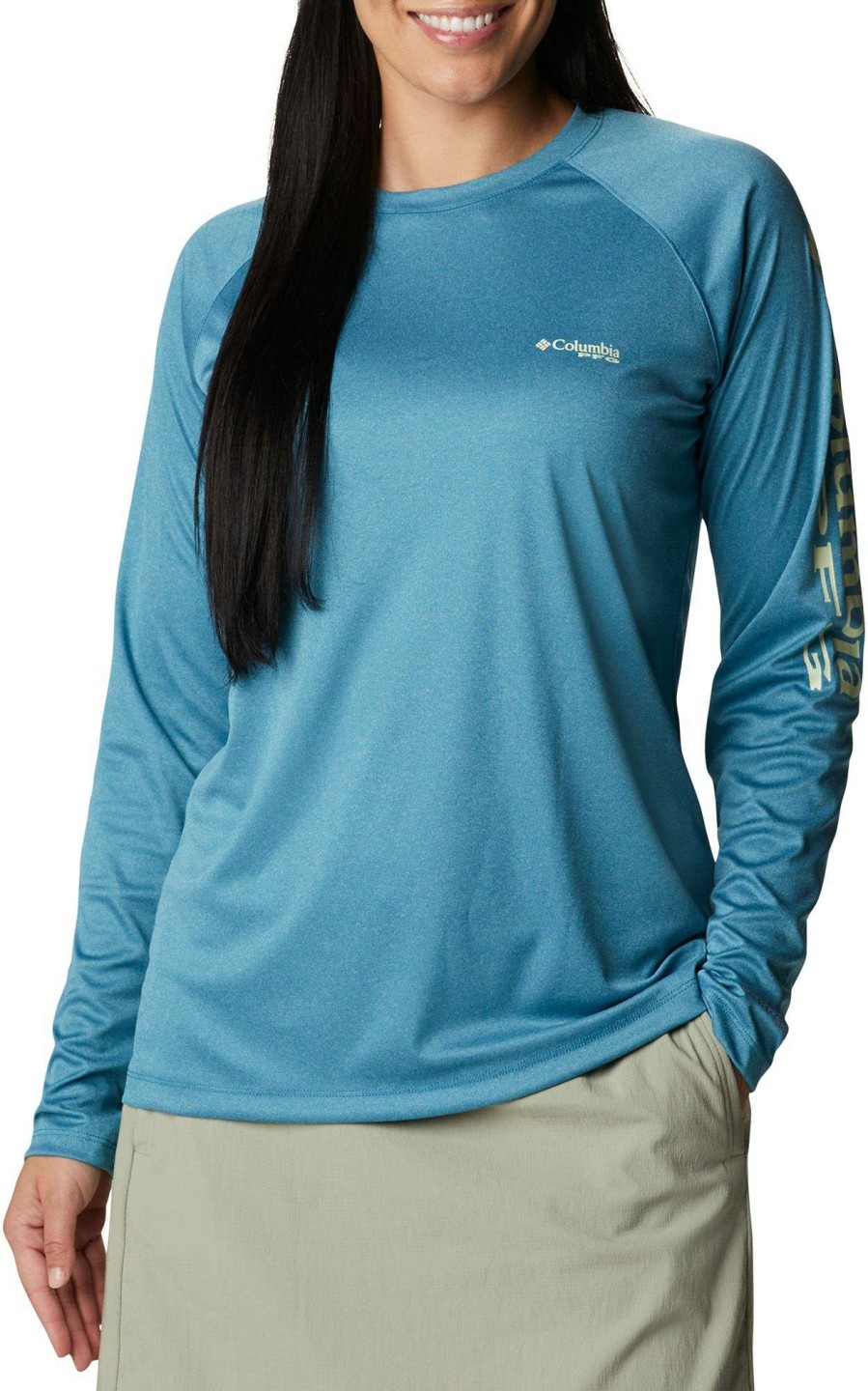 Shirts * | Columbia Women'S Tidal Heather Long Sleeve Shirt