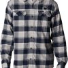 Shirts * | Columbia Men'S Penn State Nittany Lions Blue Plaid Flare Gun Flannel Button Down Long Sleeve Shirt