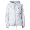 Sweatshirts * | Columbia Women'S Kansas City Royals White Flash Forward Hoodie