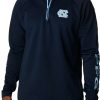 Jackets * | Columbia Men'S North Carolina Tar Heels Navy Pfg Terminal Tackle Quarter-Zip Pullover Shirt