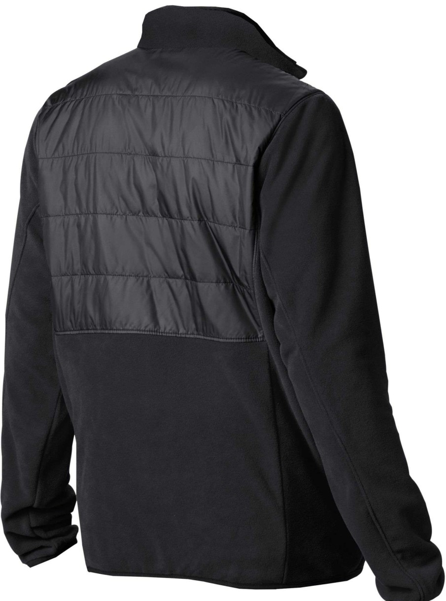 Jackets * | Columbia Men'S Baltimore Orioles Black Full-Zip Fleece Jacket