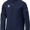 Jackets * | Columbia Men'S Detroit Tigers Navy Ascender Full-Zip Jacket