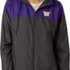 Jackets * | Columbia Women'S Washington Huskies Purple/Black Clg Flash Forward Lined Jacket