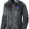 Jackets * | Columbia Women'S Duke Blue Devils Grey Fire Side Sherpa Full-Zip Jacket