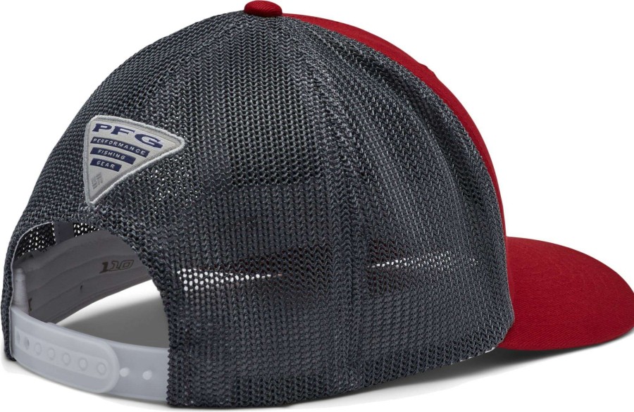 Hats * | Columbia Men'S Alabama Crimson Tide Crimson Pfg Mesh Fitted Hat