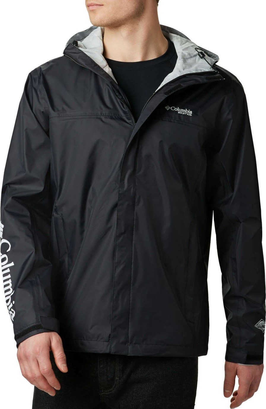 Jackets * | Columbia Pfg Mens' Storm Rain Jacket Black