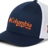 Hats * | Columbia Men'S Auburn Tigers Blue Pfg Mesh Fitted Hat