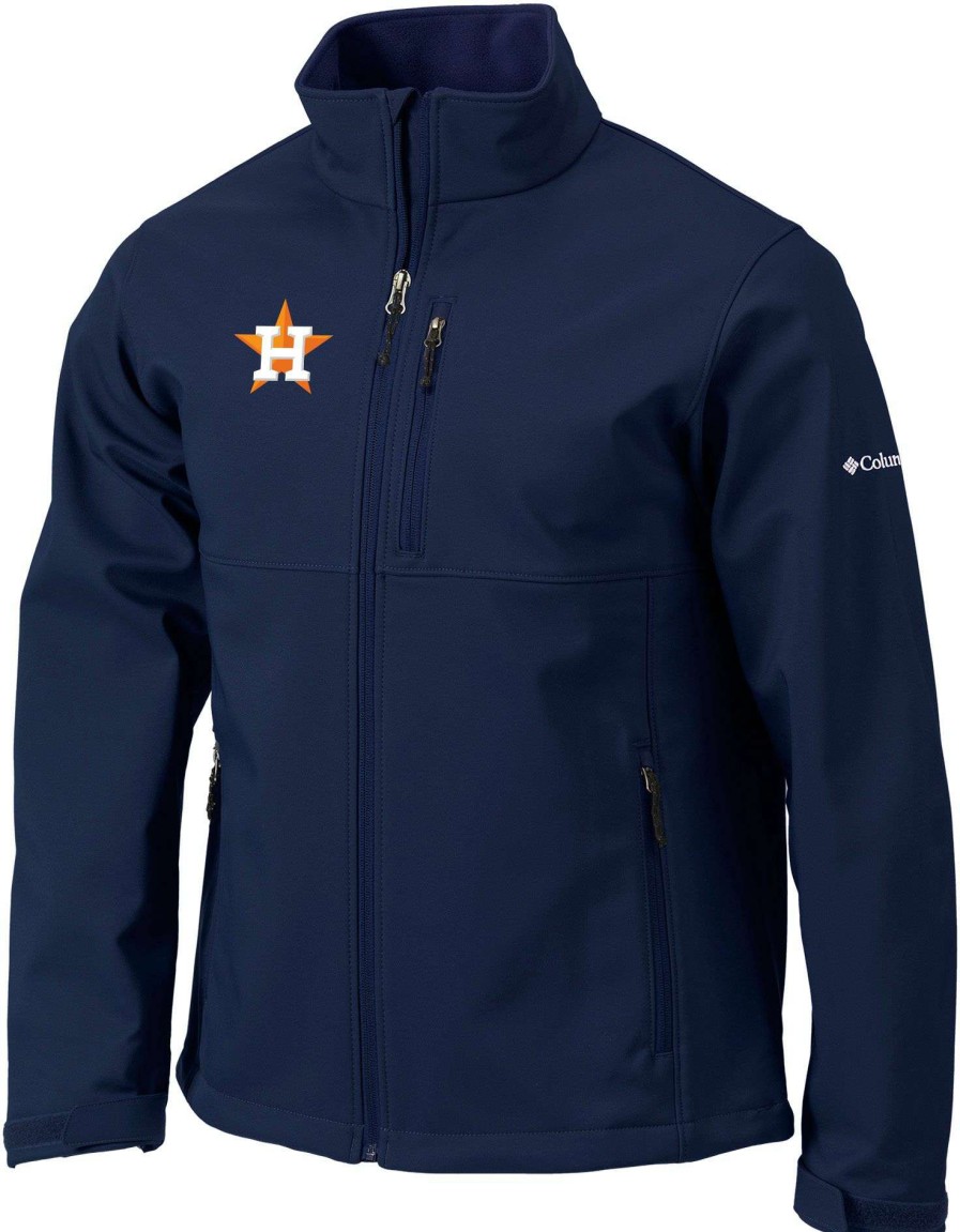 Jackets * | Columbia Men'S Houston Astros Navy Ascender Full-Zip Jacket