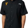 Shirts * | Columbia Men'S Tennessee Volunteers Tamiami Performance Black Shirt