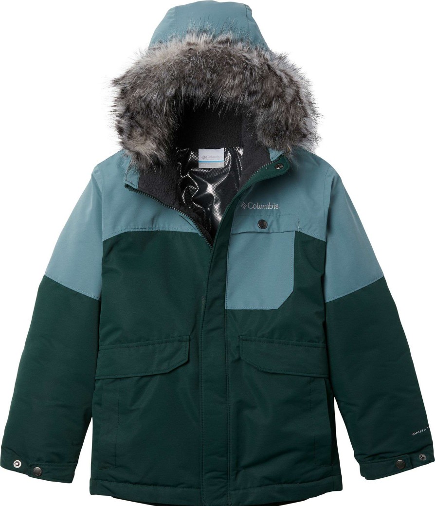 Jackets * | Columbia Boys' Nordic Strider Jacket Spruce/Metal