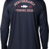 Shirts * | Columbia Men'S Terminal Tackle Pfg University Long Sleeve Shirt