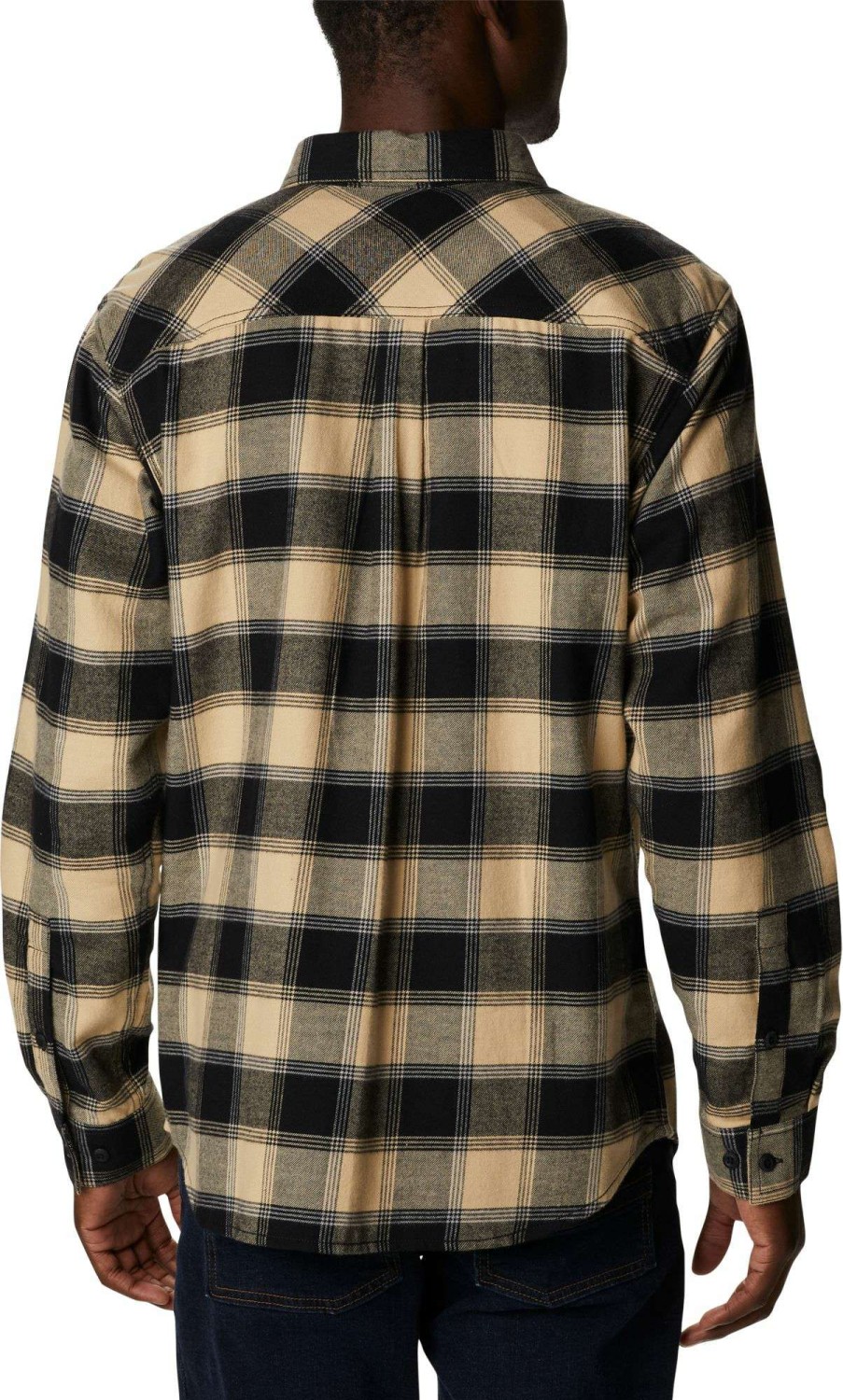 Shirts * | Columbia Men'S Purdue Boilermakers Black Clg Flare Gun Flannel Long Sleeve Shirt