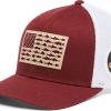 Hats * | Columbia Men'S Florida State Seminoles Garnet Pfg Flag Mesh Fitted Hat