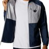 Jackets * | Columbia Men'S Penn State Nittany Lions Blue Flash Forward Full-Zip Jacket