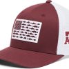 Hats * | Columbia Men'S Texas A&M Aggies Maroon Pfg Flag Mesh Fitted Hat