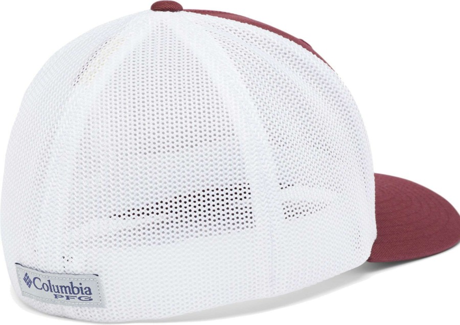 Hats * | Columbia Men'S Texas A&M Aggies Maroon Pfg Flag Mesh Fitted Hat