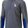 Jackets * | Columbia Men'S Los Angeles Dodgers Blue Shotgun 2.0 Quarter-Zip Shirt