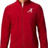 Jackets * | Columbia Men'S Alabama Crimson Tide Crimson Flanker Full-Zip Fleece Jacket