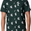 Shirts * | Columbia Men'S Michigan State Spartans Green Super Slack Tide Button Down Shirt