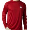 Shirts * | Columbia Men'S Oklahoma Sooners Crimson Terminal Tackle Long Sleeve T-Shirt