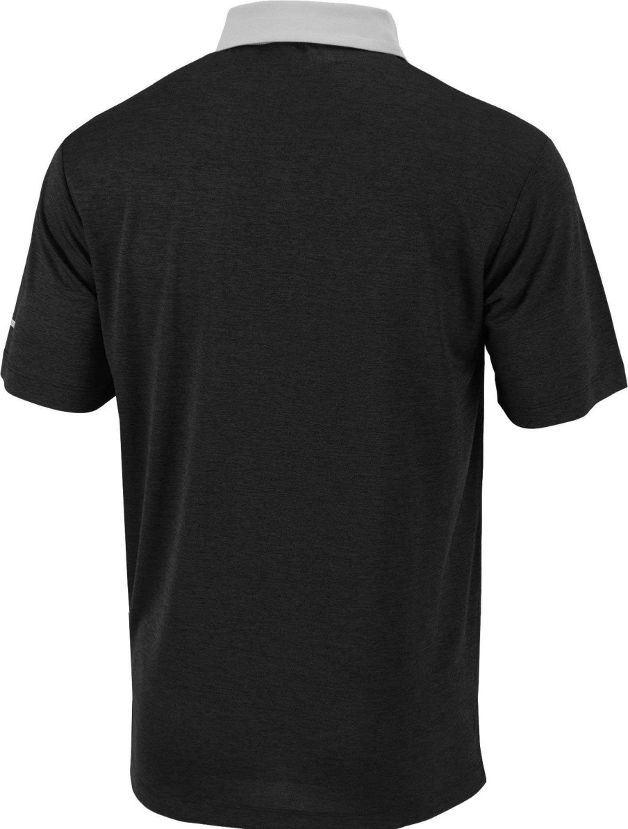 Shirts * | Columbia Men'S Wisconsin Badgers Omni-Wick Range Performance Black Polo