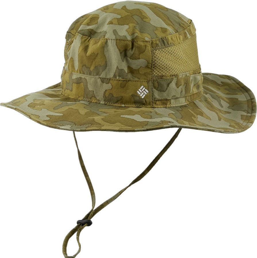 Hats * | Columbia Men'S Bora Bora Print Booney Hat New Olive Camo