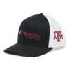 Hats * | Columbia Men'S Texas A&M Aggies Pfg Mesh Adjustable Trucker Hat