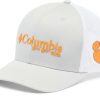 Hats * | Columbia Men'S Clemson Tigers Grey Pfg Snapback Adjustable Hat