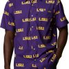 Shirts * | Columbia Men'S Lsu Tigers Purple Super Slack Button Down Shirt