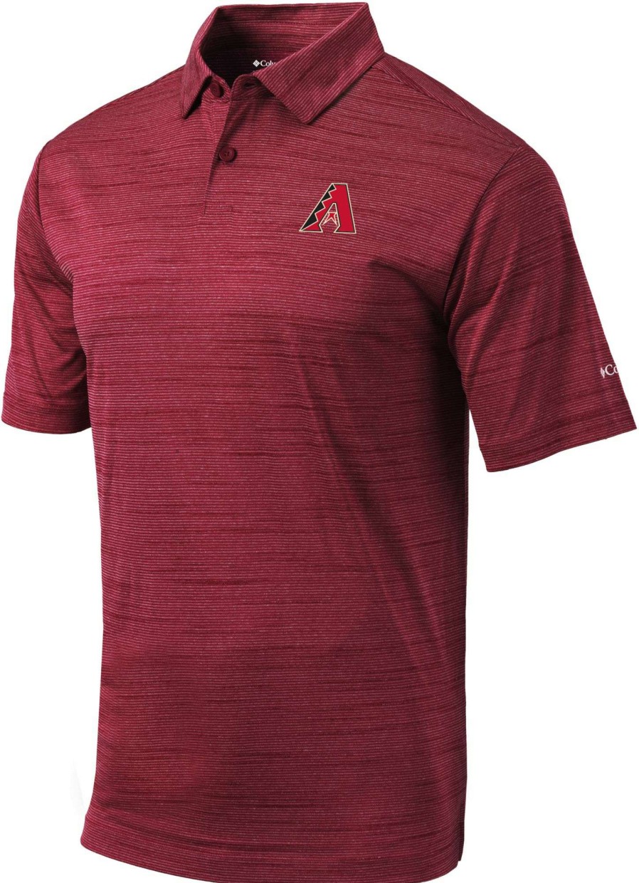 Shirts * | Columbia Men'S Arizona Diamondbacks Red Omni-Wick Set Performance Polo