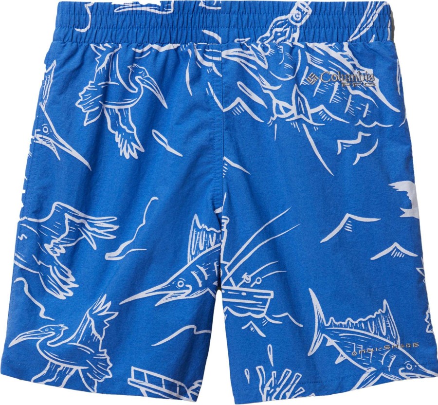 Shorts * | Columbia Boys' Pfg Super Backcast Board Shorts