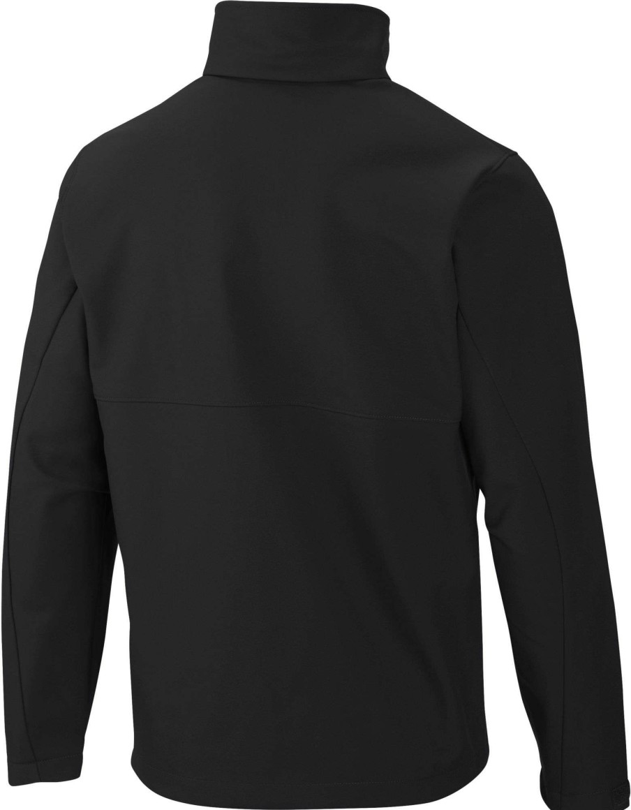 Jackets * | Columbia Men'S Cincinnati Reds Black Ascender Full-Zip Jacket