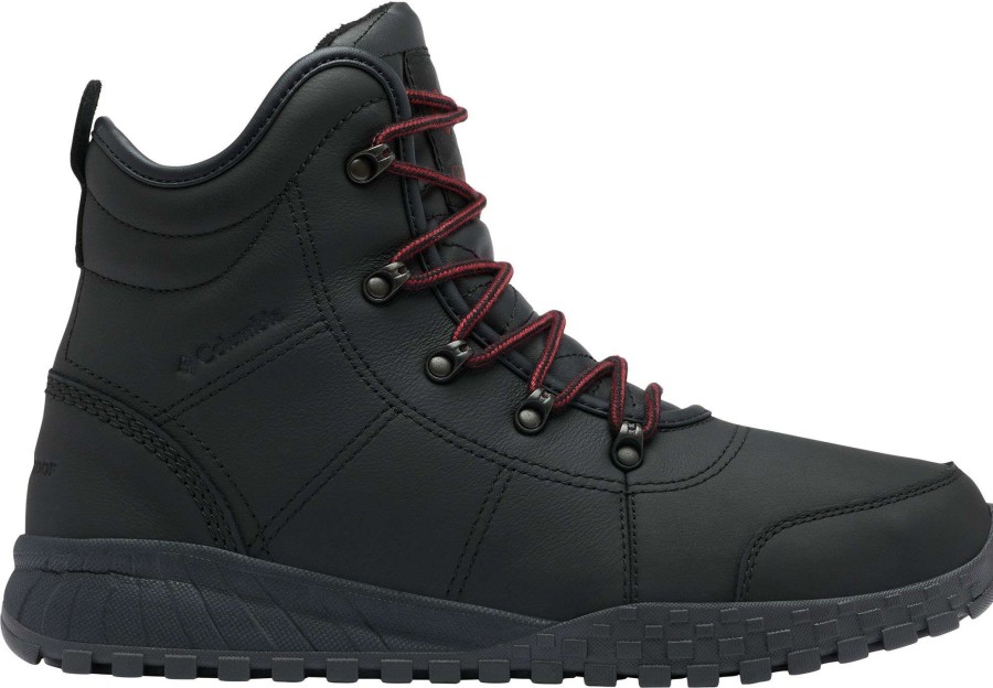 Boots * | Columbia Men'S Fairbanks Rover Ii Winter Boot Black/Red