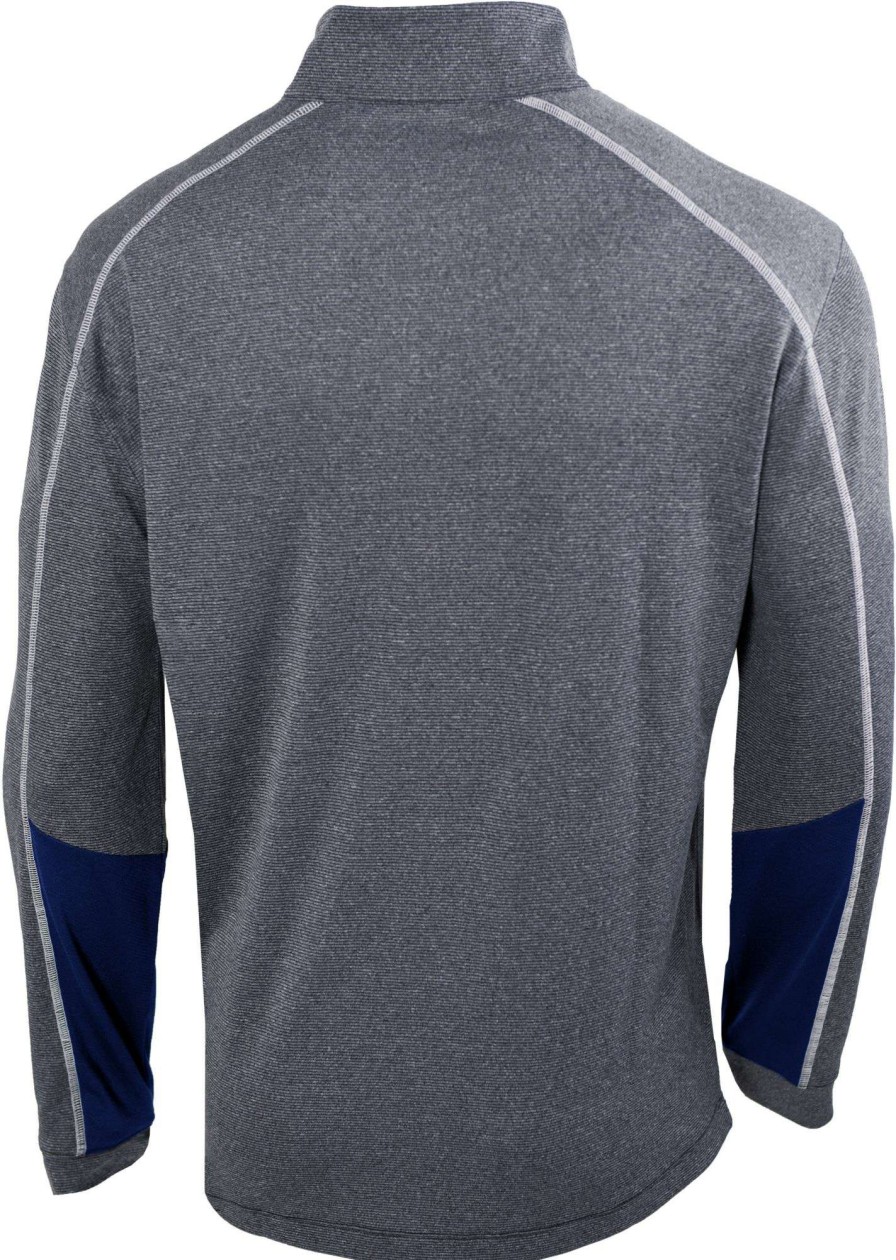 Jackets * | Columbia Men'S Atlanta Braves Navy Shotgun 2.0 Quarter-Zip Shirt